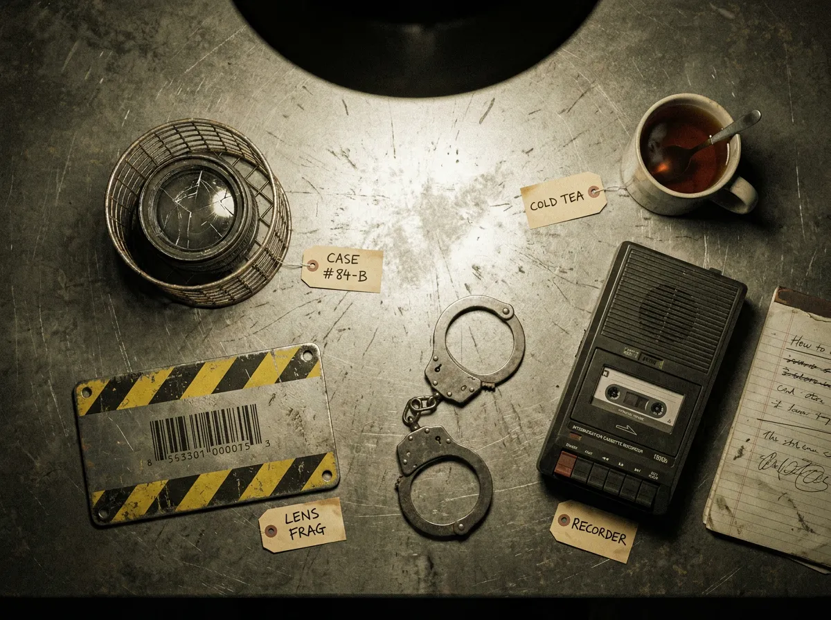 Evidence photographed for this dispatch: items recovered in sector 5