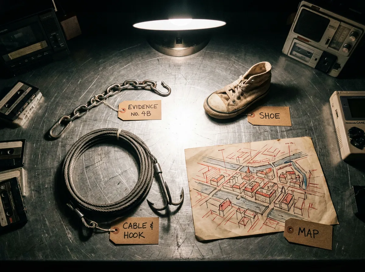 Evidence photographed for this dispatch: items recovered in sector 11