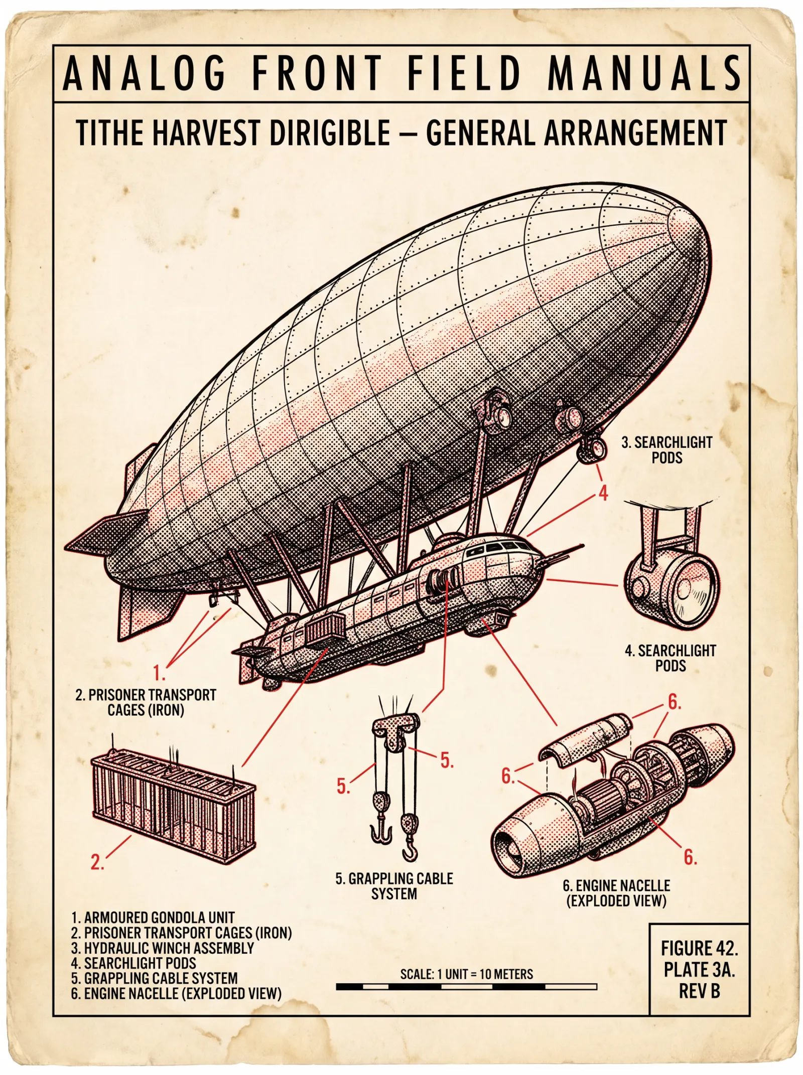Workshop manual plate for the TB-4 TITHE